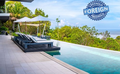 Luxury Phuket condo with infinity pool and foreign freehold badge.